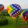 Spectacular sunrise hot air balloon flight