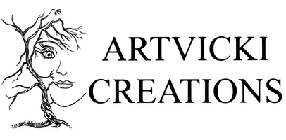 ArtVicki Creations Logo horizontal web