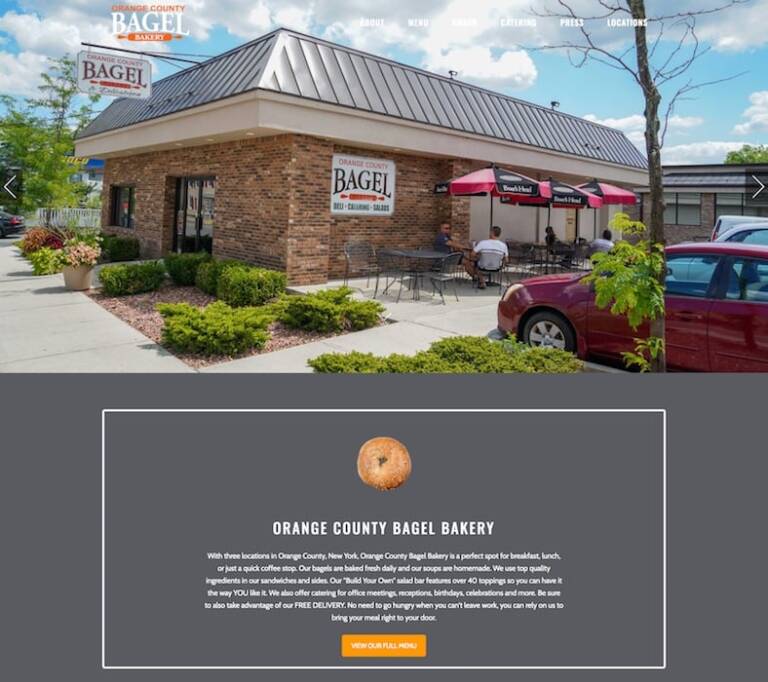 Orange County Bagel Website Design