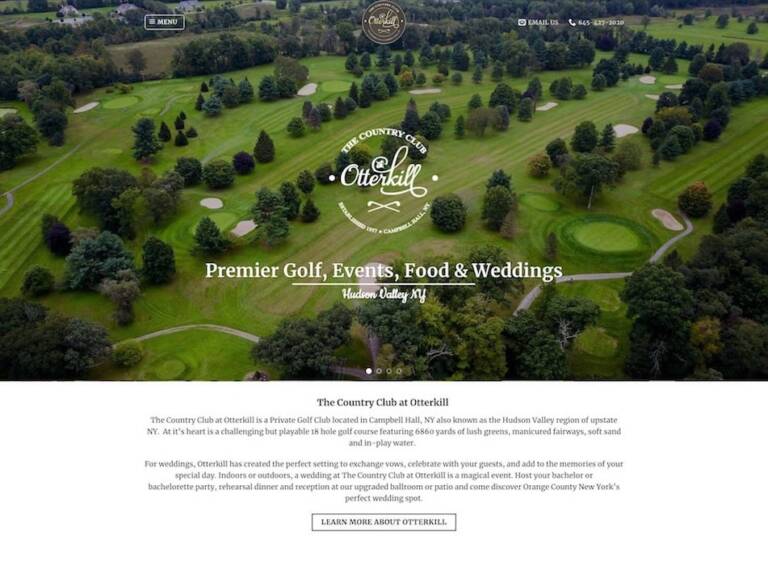 Otterkill Country Club Website Design