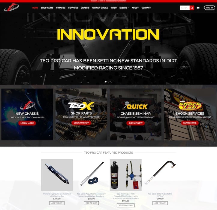Teo Fabrication E Commerce Website